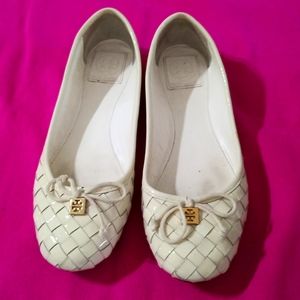 Tory Burch cream shoes